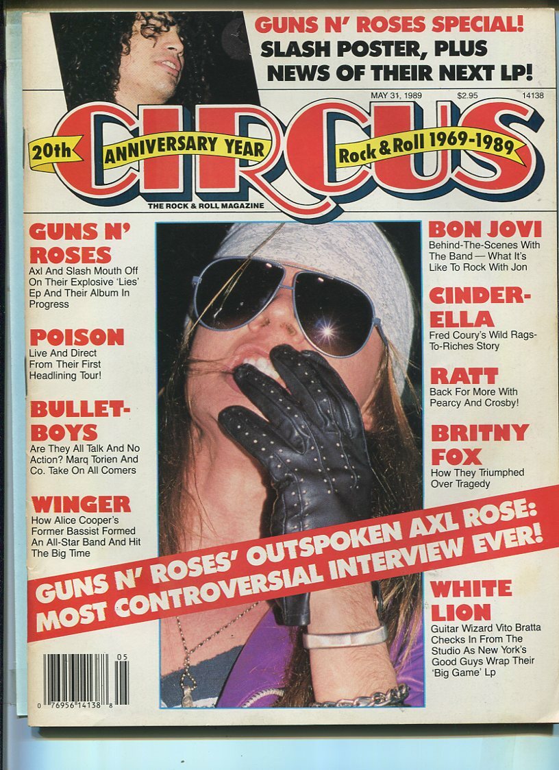 Circus-May 31,1989 20th Anniversary Year- Poison, Ratt