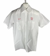 Vintage Red Kap Grand Union Walt Short Sleeve Button Up Sz M