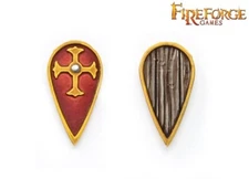 FIREFORGE GAMES DEUS VULT DVSH15 CRUCIFIX SHIELDS 12 PCS