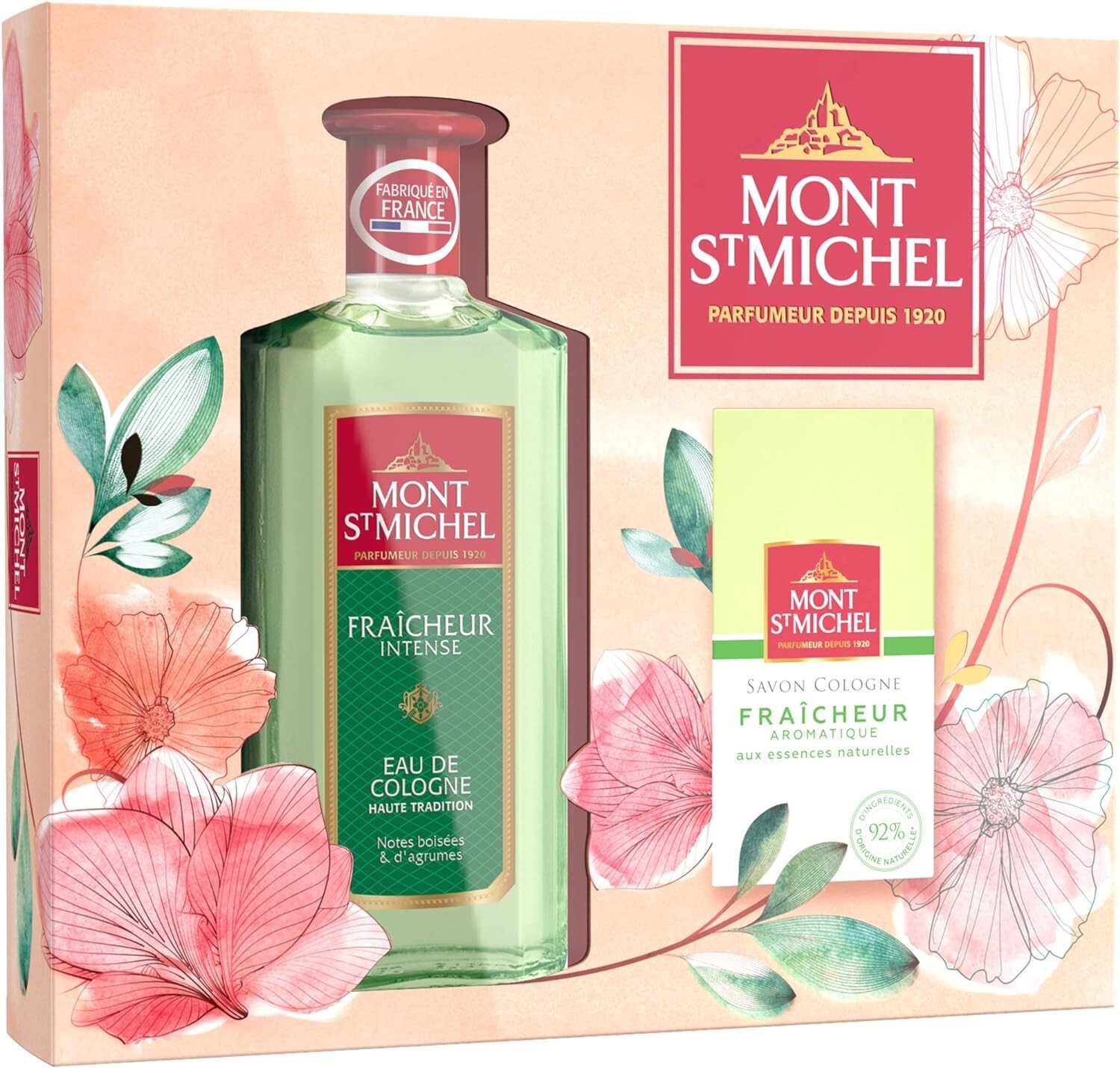 Fraîcheur Intense Mont Saint Michel solution parfumée contre la chaleur avec Cologne et savon