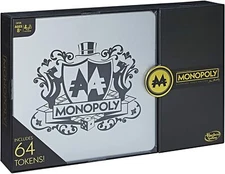Monopoly Signature 64 Token Collection Board Game Premium w/ Cloth Bag NEW* READ