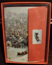 Sleigh Ride HOLIDAY BOXED CARDS By Peter Pauper BRAND NEW
