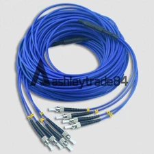 15M ST-ST UPC 4 Cores Armored Fiber Patch Cord SM 4 Strand Fiber Optic Cable