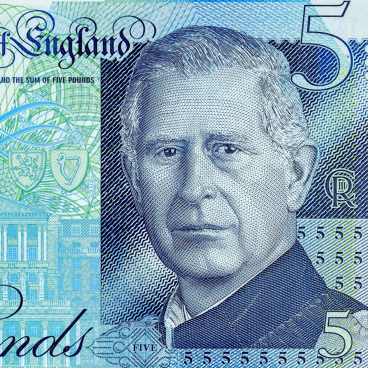 CA19 355566-70 / Mint First Prefix King Charles III Polymer £5