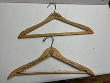 Lot of 2 Vintage Wooden Clothes Hangers, Sheraton Hotels USA  Hotel Severin, IN