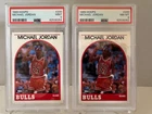 1989 Hoops #200 Michael Jordan PSA 9 AND PSA 8 Cards 📈📈