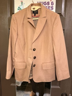 Basler Black Label Womens Piacenza Baby Camel Hair Blazer Jacket Size 40 US 8