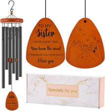 Sister Gift Wind Chimes 32 Inch Birthday Christmas Home Decor Gift