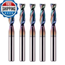 SpeTool 5PCS Upcut Spiral Router Bit 1/4 Inch Shank 1/4 Inch Cutting Diameter 1