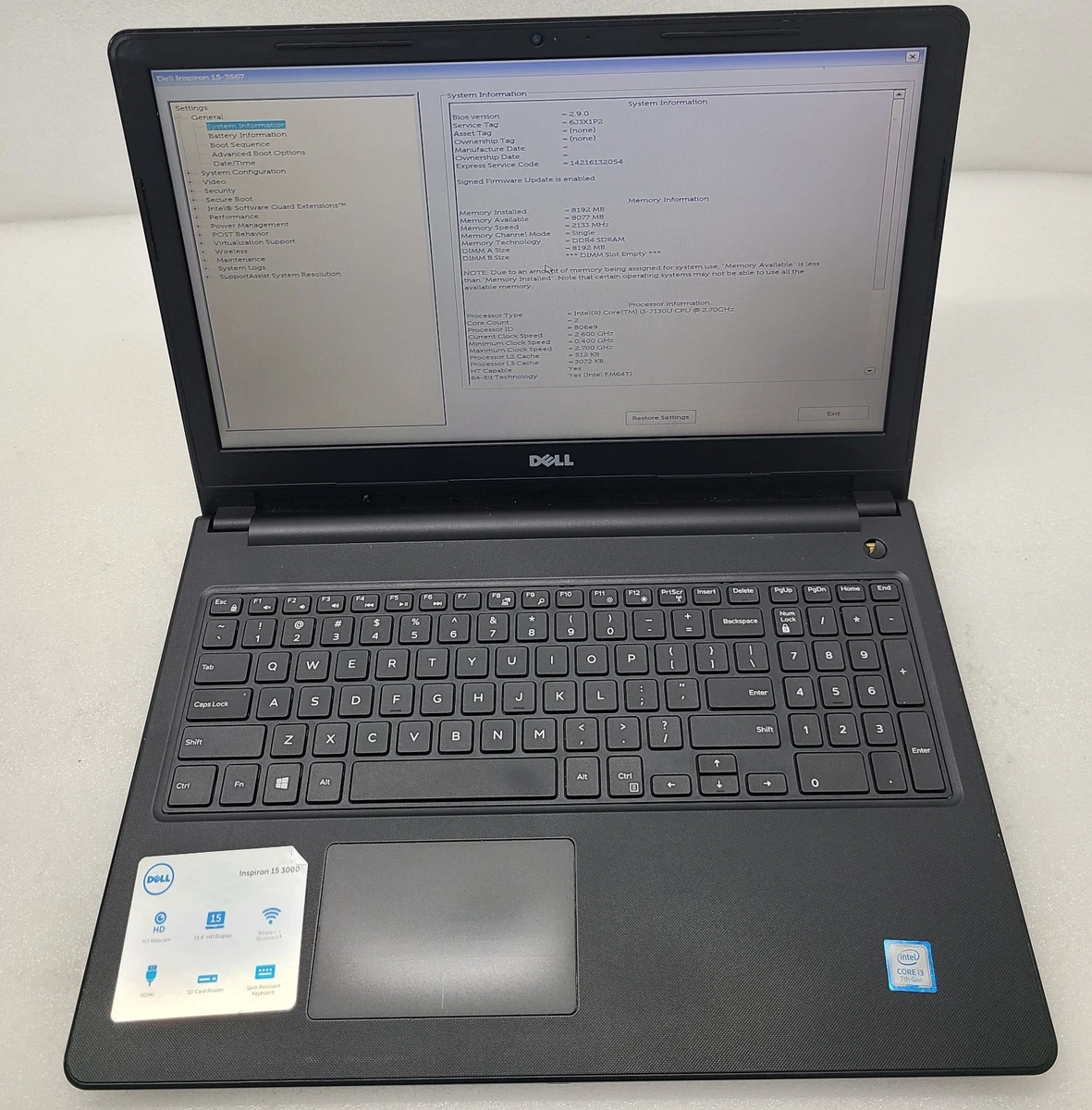 Dell Intel Core i5 7th Gen. PC Laptops & Netbooks 1 TB SSD