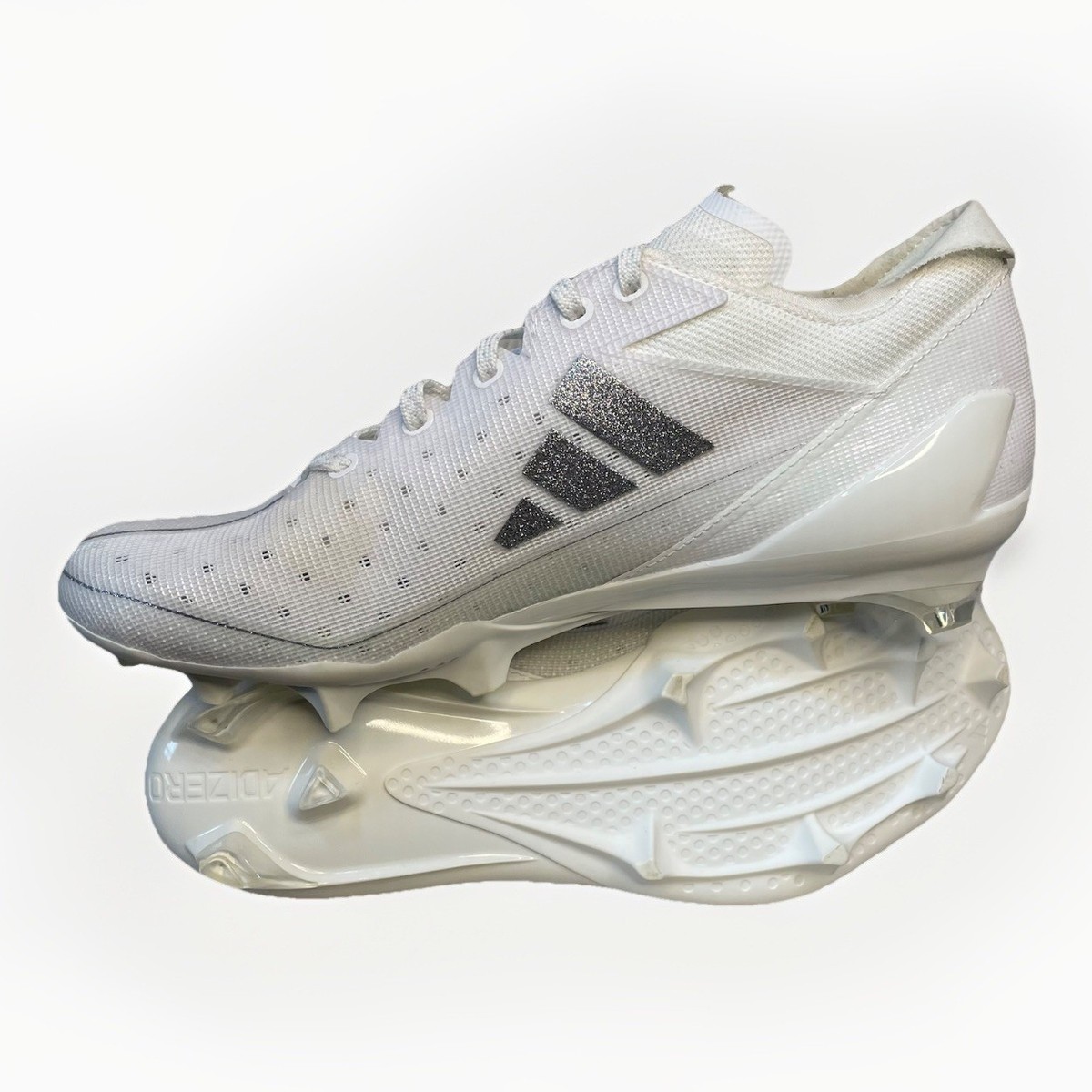 Adidas Adizero Electric Men Sz 8.5 White Silver Metallic  display picture 3