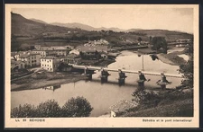 CPA Béhobie, Béhobia et le pont international 