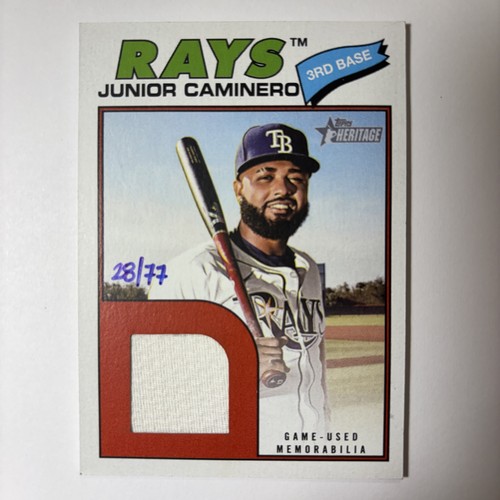 2026 Topps Heritage Junior Caminero  Real One Relic Game-Used /77 #ROR-JC