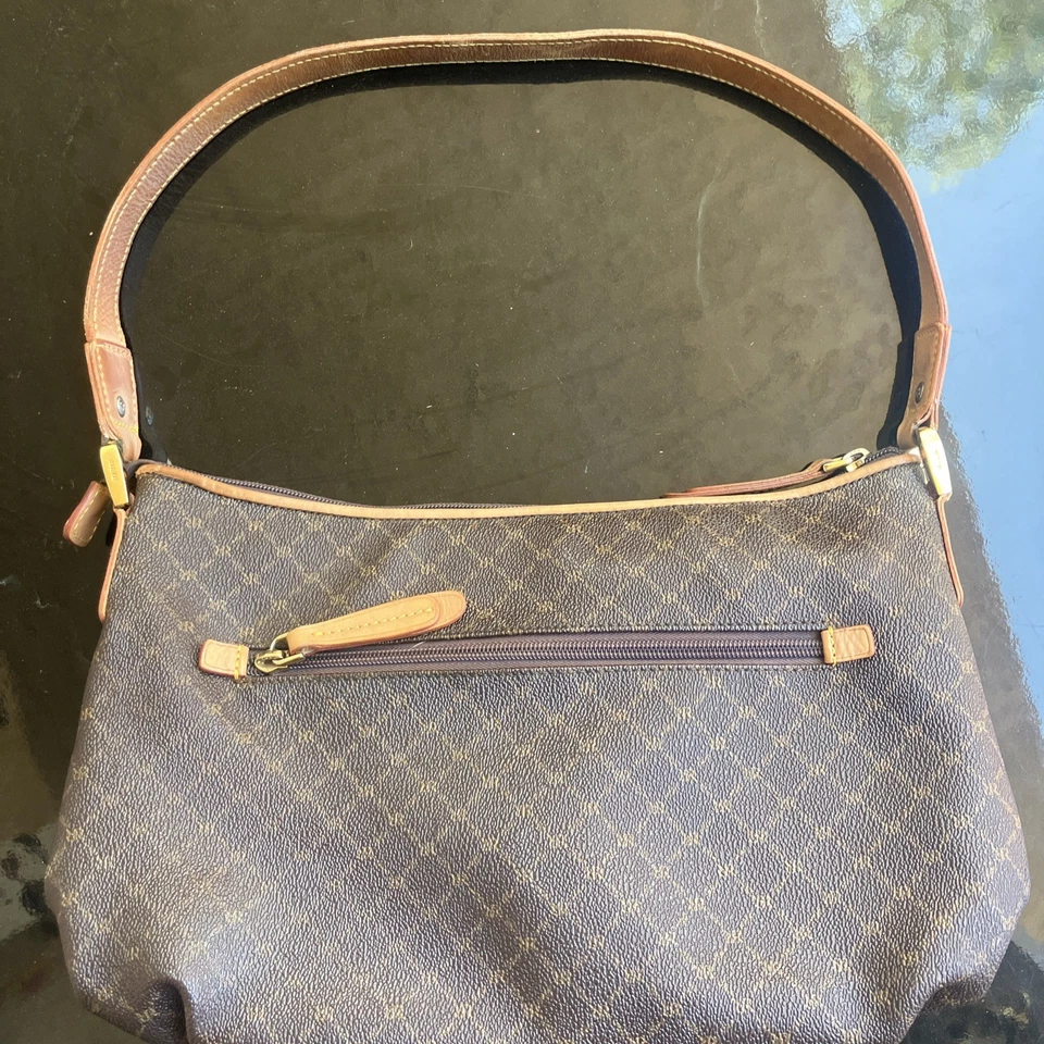 Bolsa de Couro Rioni – Preta/Marrom, Moda Italia – Usado, Bom Estado - Imagem 4 de 4