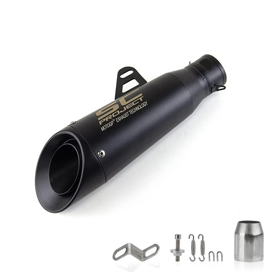 For Honda Grom 125 MSX 125 2013-2025 Exhaust System Kits Black Muffler Pipe 51mm - Image 3 of 4