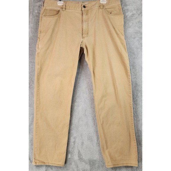 Carhartt Rugged Flex Pants Mens 40 x 32 Tan Relaxed Fit Canvas Work 102517 918