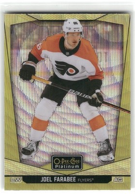 Joel Farabee Philadelphia Flyers 24/25 Neon Yellow OPC Platinum Hockey Card