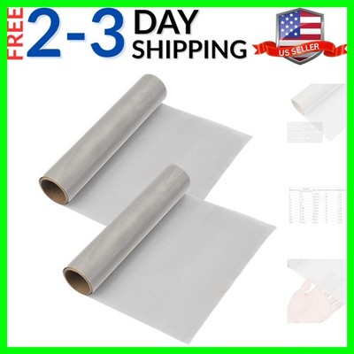 2 Pack 304 Stainless Steel Woven Wire 120 Mesh, 12''x40''30cmx100cm Fine Screen...