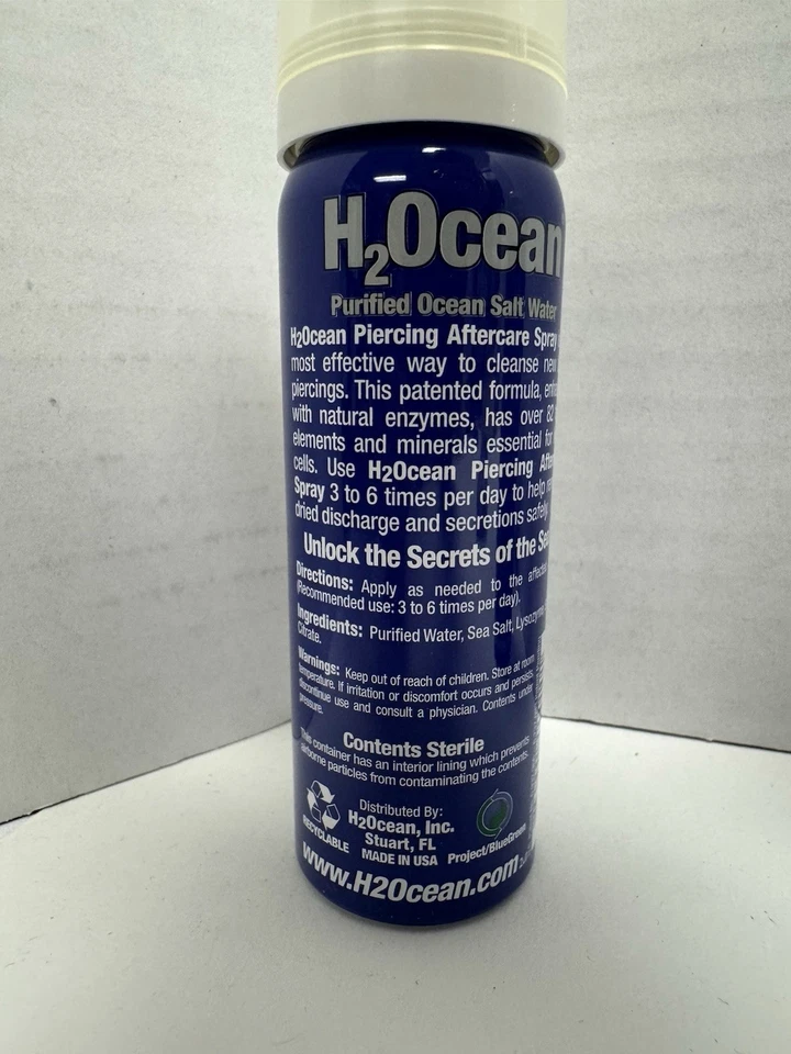 批量 6 件 H2Ocean 纯化海洋盐水穿孔后护理喷雾有效期至 2026 年 6 月 — 第 2/4 张图片