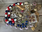 VINTAGE Costume Jewelry Lot Broken Repair High End Trifari  Kramer BN Weiss +++