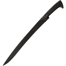 APOC Survival Yataghan Fixed Knife 17" 9260 Steel Blade Black G10 Handle SD35520