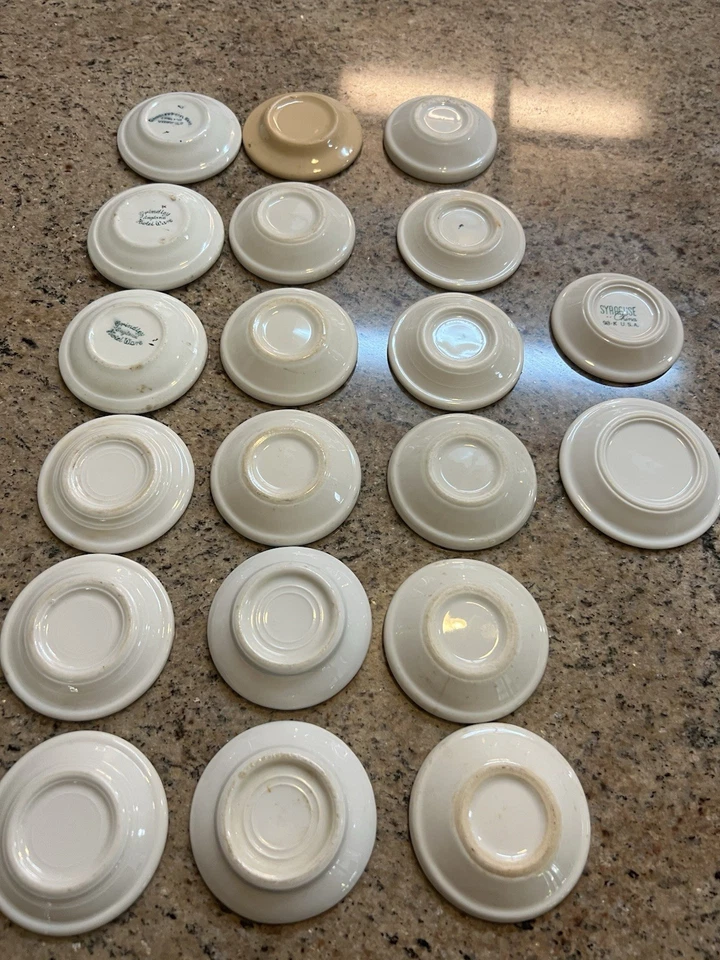 Vintage Butter Pats X20 Chunky 3 Polegadas - Imagem 2 de 2