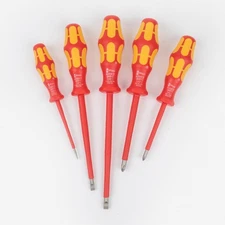 Wera 346276 VDE Insulated Slotted and Phillips Screwdriver Set