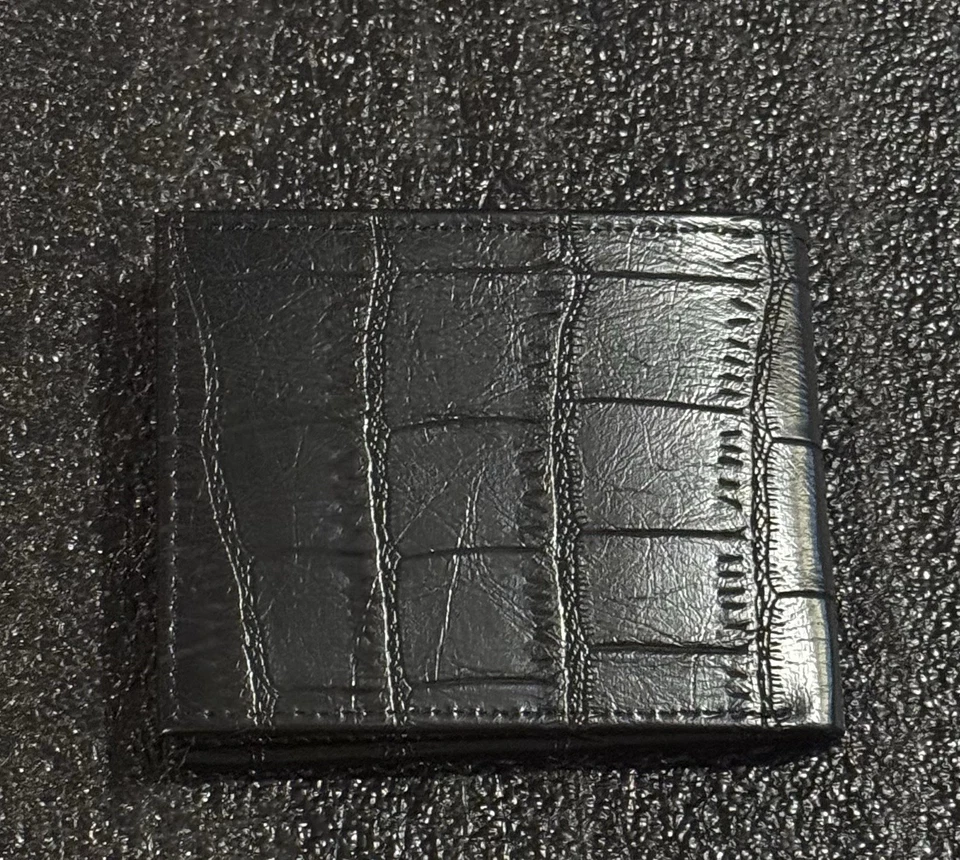 Cartera Steve Harvey Edición Celebridad Cuero Negra NUEVA En Caja Original Foto 3 de 4