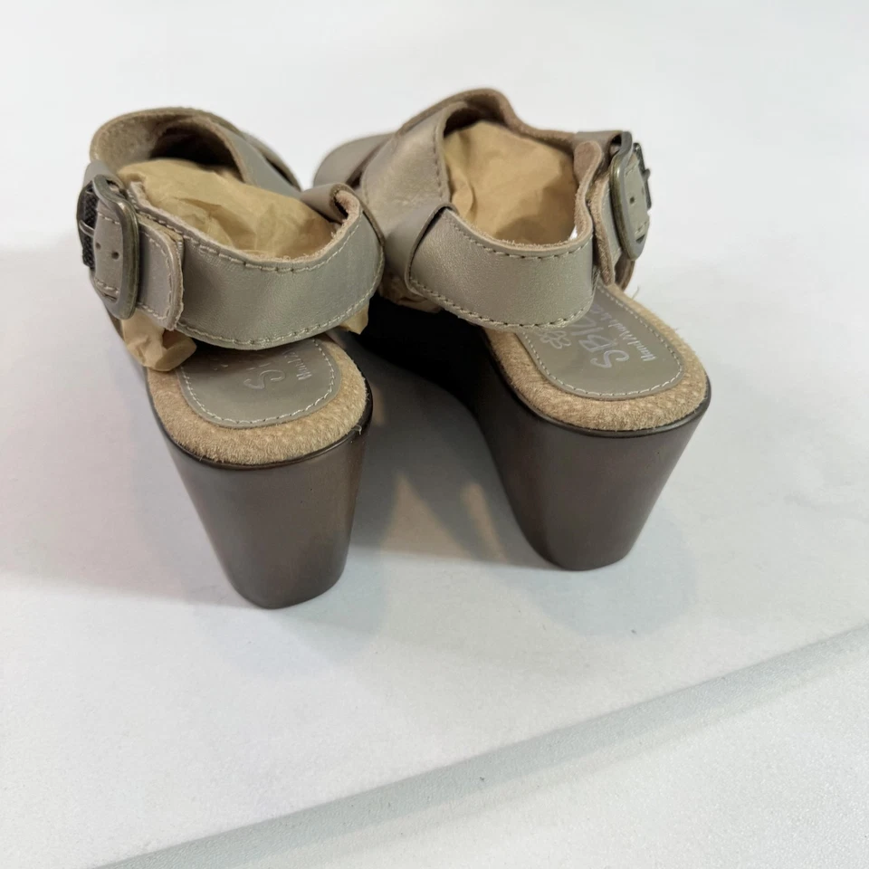 Zapatos Sbicca Daytona para mujer talla 8 sandalia de cuña plataforma hechos a mano California Foto 2 de 4