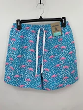 NWT Chubbies The Domingos Are For Flamingos 5.5” Swim Trunk 2 in 1 Liner Medium