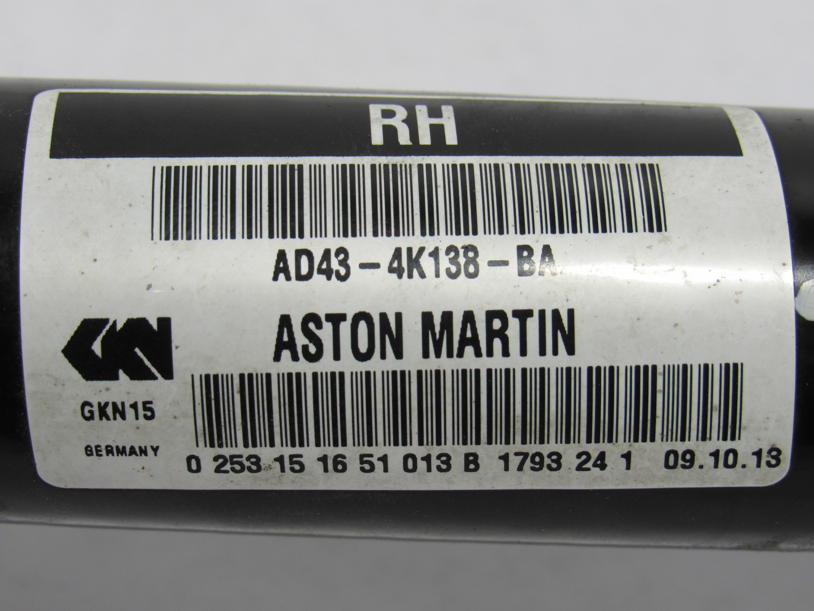 14-18 Aston Martin Vanquish 2014 Rear Right Passenger Axle Shaft :Y