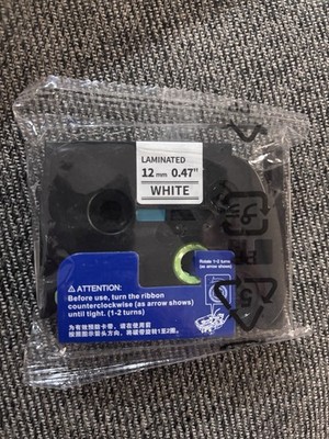 12 For $20  Brother P-Touch Label Maker Cartridges Model TZ-231 12mm White