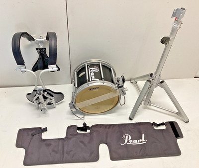 Pearl Carbonply Championship Marching Snare Drum with Harness, Stand, Cover