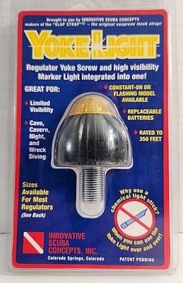 Innovative Scuba Concepts Yoke Light 5/8'' VTG New old stock Scuba Diving 