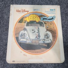Walt Disney HERBIE RIDES AGAIN CED RCA SelectaVision VideoDisc Vintage 1982