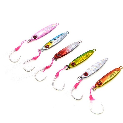 3 Pack Lumnous Metal Jg Jggng Spoon Lure Vertcal Damond Jg Long