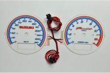Suzuki Bandit glow gauge plasma dials tachoscheibe glow shift indicators MPH KMH