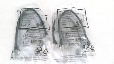 MONOPRICE 31303 CAT7 26 AWG SHIELDED (S/FTP) ETHERNET NETWORK CABLE (LOT OF 6)