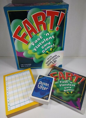 Fart! Fast N Flatulent Card Game New Open Box by Cheatwell Games