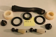 Phylrich PHWL273TO-11B REGENT Wall Lavatory Set Pink Onyx Oil Rubbed Bronze