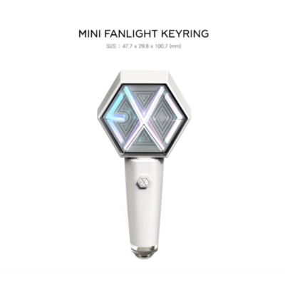 EXO FAN LIGHT LIGHTSTICK MINI KEYRING SM Official + Free