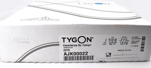 5' Length of Tygon 2375 5/16" ID x 7/16" OD Chemical Transfer Tubing - Picture 2 of 2