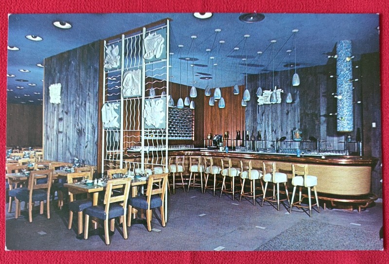 Vintg Postcard Sea-Fare-The Aristocrat of Seafood Restaurants-Greenwich Village