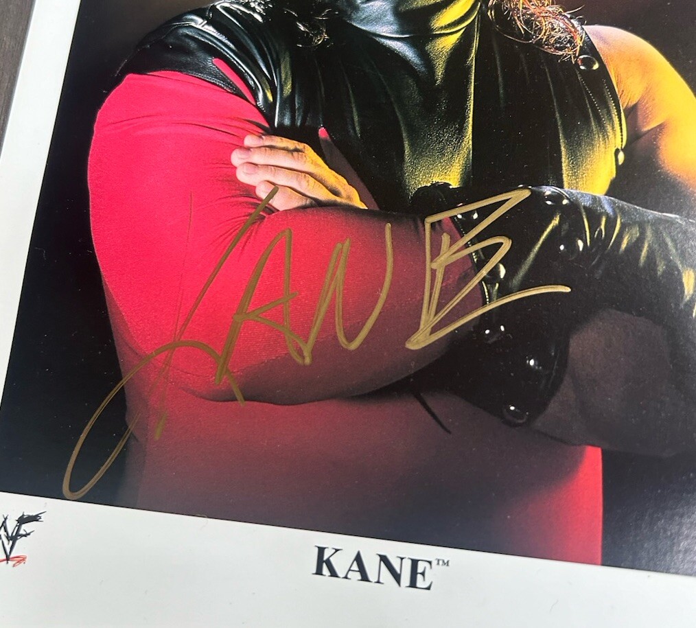 Kane Autograph L'impresario Delle Pompe Funebri E Kane Wwf
