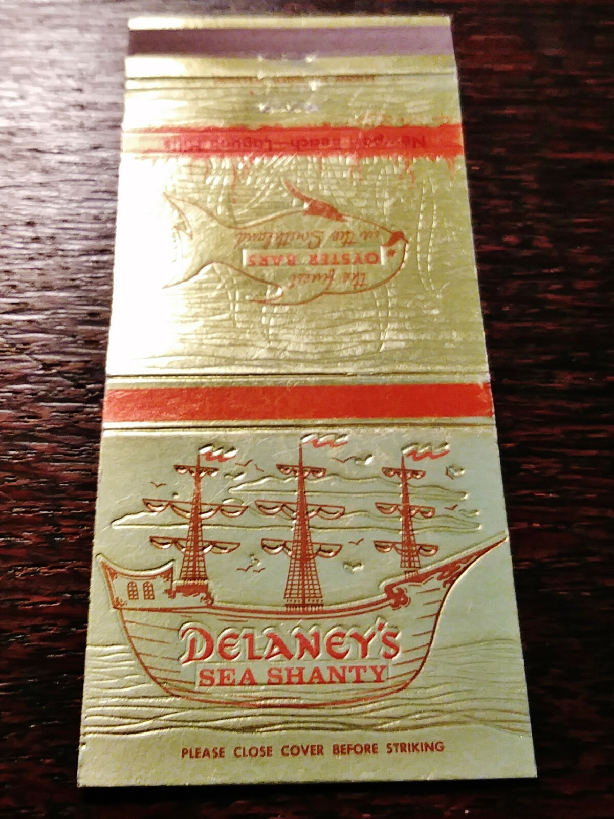 Vintage Matchcover Delaney's Sea Shanty Restaurant, Newport Beach, CA LL eBay