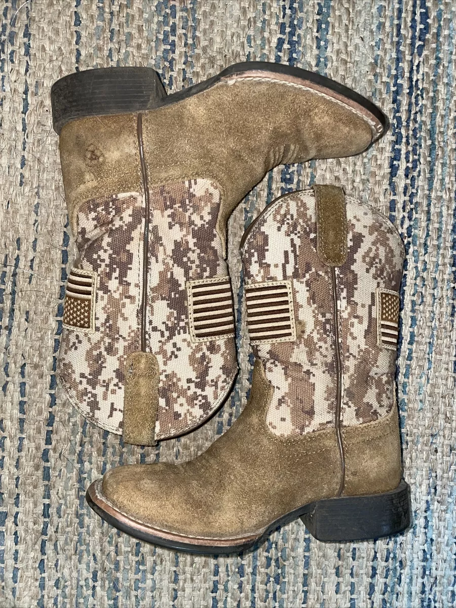 Boys Camo Cowboy Boots