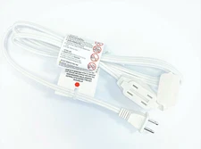 Holiday 3 Outlet Extension Cord UL Listed 20/15/12/9/6/4ft 13A 125V 1625W 16/2GA