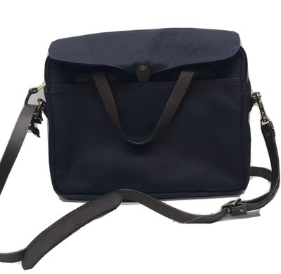 filson briefcase navy