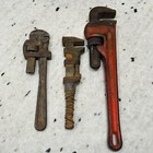 Vintage Antique Lot Heavy Duty Pipe Monkey Wrench Ridge Rigid Heavy Duty Pexto