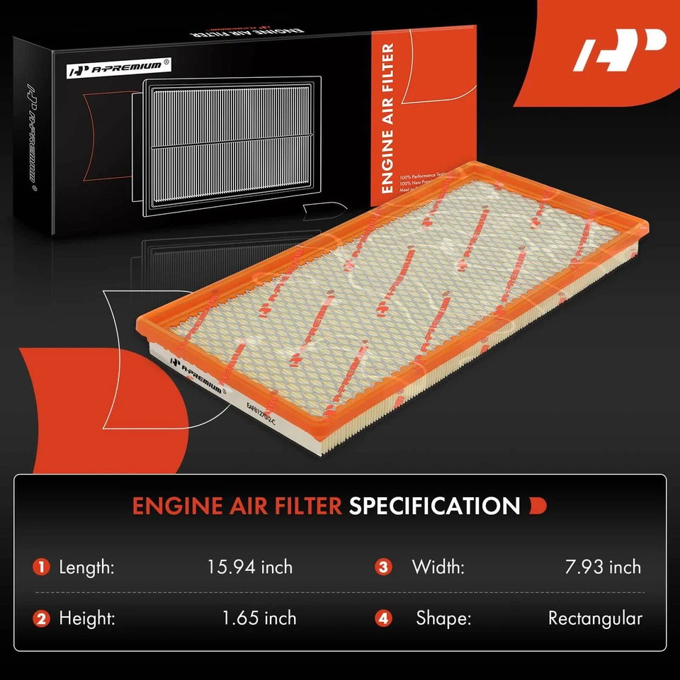 2x Filtro de aire del motor para Chevrolet Blazer C1500 C2500 C3500 Suburban GMC K3500 Foto 2 de 4
